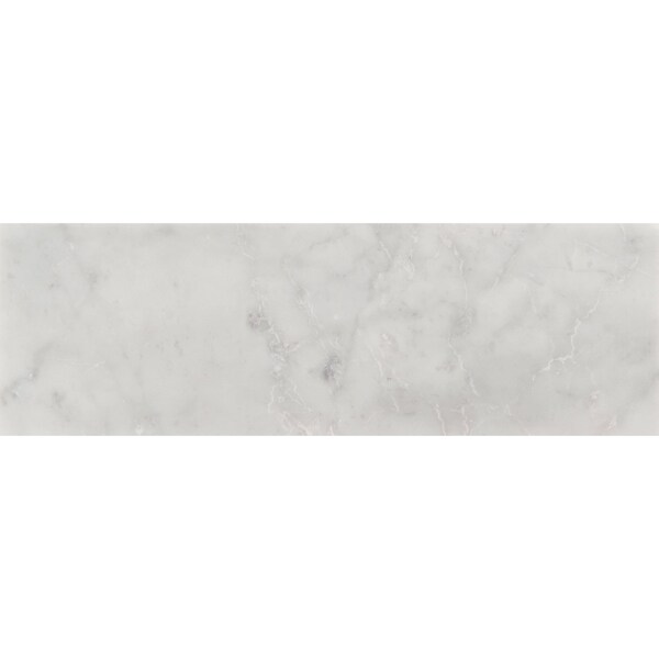 Msi Carrara White 4" X 12" Honed Marble Floor And Wall Marble Tile, 15PK - ZOR-NS-0064