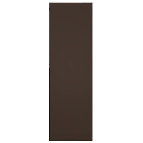 Ekena Millwork True Fit PVC San Carlos Mission Style Fixed Mount Shutters, Raisin Brown, 18W x 48H, PR - TFP001SC18X048TB