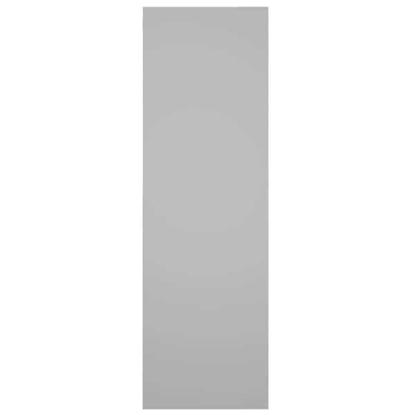 Ekena Millwork True Fit PVC, Two Board Framed Board-n-Batten Shutters, Hailstorm Gray, 10 3/4W x 96H, PR - TFP101BF11X096ST