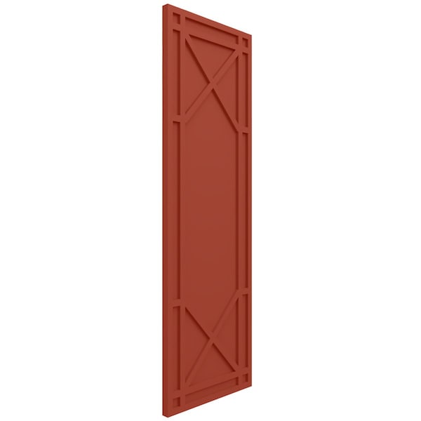 Ekena Millwork True Fit PVC Bungalow Fixed Mount Shutters, Colorful Leaves, 18W x 74H, PR - TFP001BG18X074CL