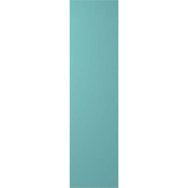Ekena Millwork Americraft 4-Board (2 Batten) Wood Joined Board-n-Batten Shutters w/ Z-Bar, ARW102BB414X59PTH, PR - ARW102BB414X59PTH
