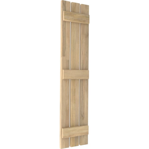 Ekena Millwork Americraft 3-Board (3 Batten) Exterior Real Wood Spaced Board-n-Batten Shutters, ARW401SB311X65UNH, PR - ARW401SB311X65UNH