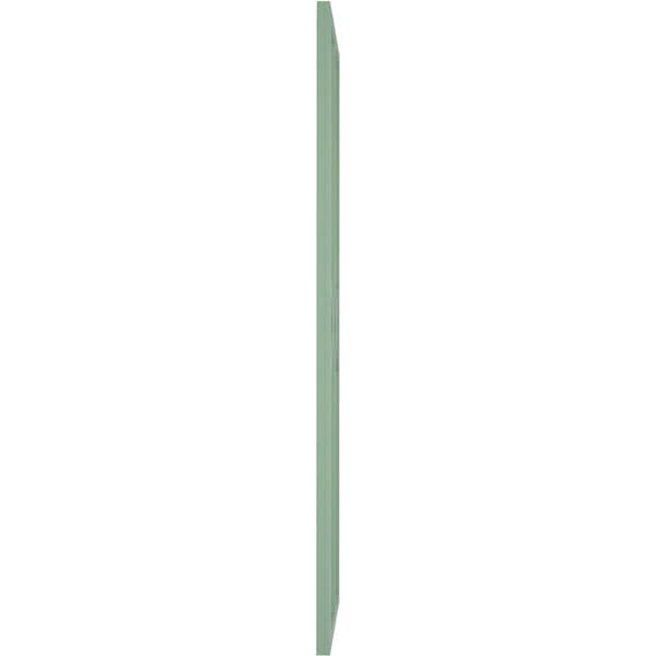 Ekena Millwork True Fit PVC Cedar Park Fixed Mount Shutters, Seaglass, 18W x 30H, PR - TFP001CP18X030SG