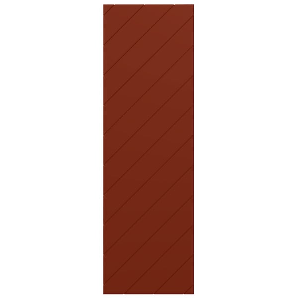 Ekena Millwork 12W x 31H True Fit PVC Diagonal Slat Modern Style Fixed Mount Shutters, Pepper Red, PR - TFP001DG12X031MR