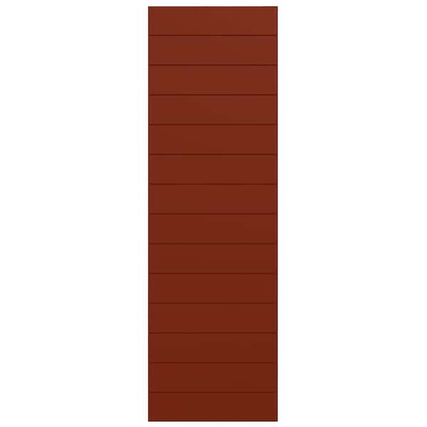 Ekena Millwork True Fit PVC Horizontal Slat Modern Style Fixed Mount Shutters, Pepper Red, 15W x 36H, PR - TFP001HZ15X036MR