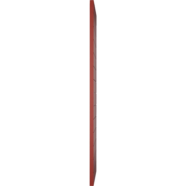 Ekena Millwork True Fit PVC Horizontal Slat Modern Style Fixed Mount Shutters, Pepper Red, 15W x 36H, PR - TFP001HZ15X036MR