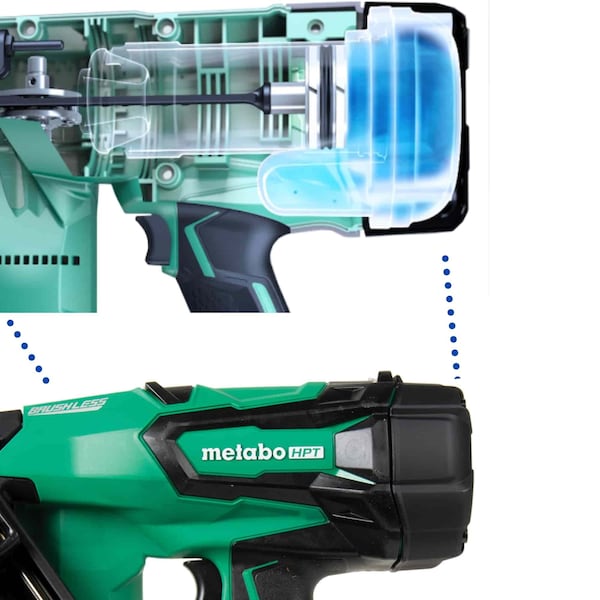 Metabo Hpt 18V MV Cordless 30 Degree 3-1/2in Paper Framing Nailer w/Clipped Head 1 x 4.0Ah - NR1890DCSTM