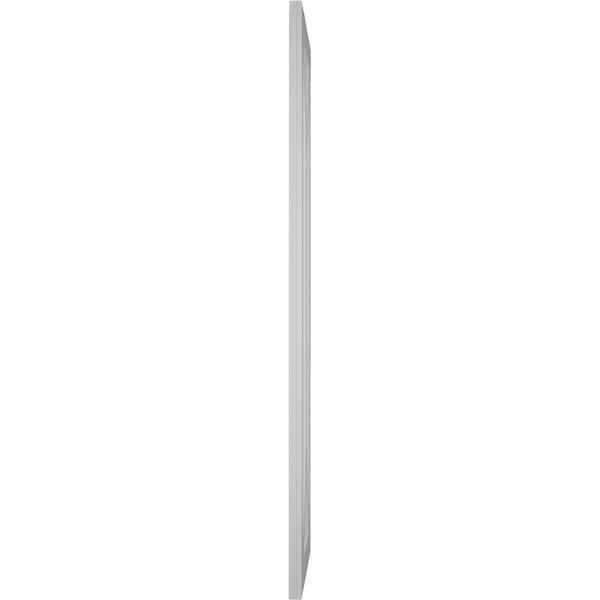 Ekena Millwork True Fit PVC San Carlos Mission Style Fixed Mount Shutters, Primed, 15"W x 47"H - TFP001SC15X047PR