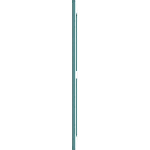 Ekena Millwork True Fit PVC Two Equal Flat Panel Shutters, Pure Turquoise, 15W x 65H, PR - TFP101FPF15X065PT