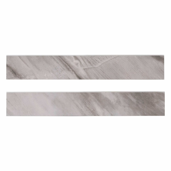 Msi Eden Bardiglio 4 In. X 24 In. Matte Porcelain Bullnose Wall Tile, 10PK - ZOR-PT-TR-0210