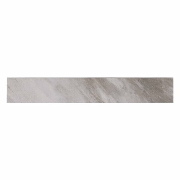 Msi Eden Bardiglio 4 In. X 24 In. Matte Porcelain Bullnose Wall Tile, 10PK - ZOR-PT-TR-0210