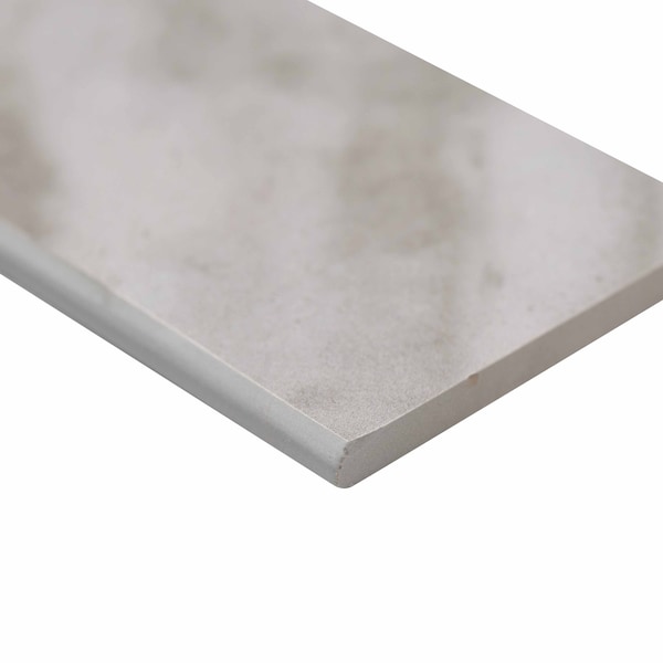 Msi Eden Bardiglio 4 In. X 24 In. Matte Porcelain Bullnose Wall Tile, 10PK - ZOR-PT-TR-0210