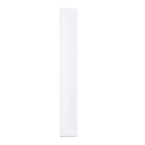 Apollo Tile Horizonte 2 x 16 in. Glossy Snow White Ceramic Deco Subway Wall Tile 10.76 sq ft/case, 50PK - FLT88DECSNW216