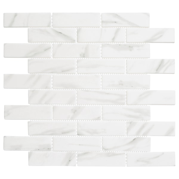 Andova Tiles SAMPLE Sansill 05 x 15 Glass Herringbone Mosaic Tile - SAM-ANDSAN221