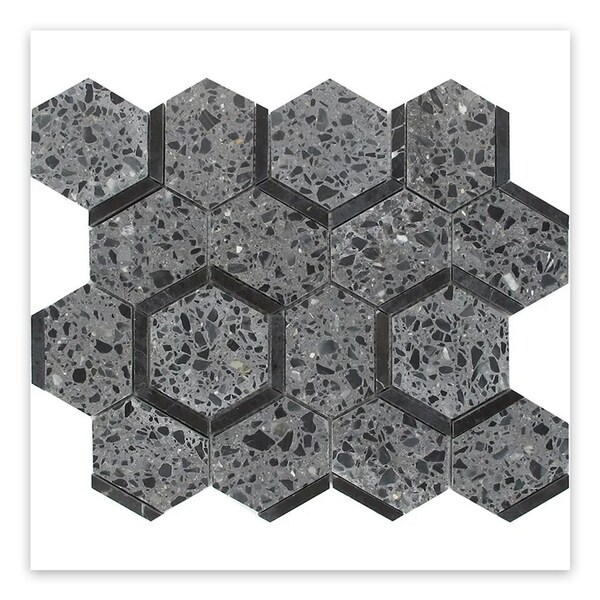 Apollo Tile Stellare 11 x 12 in. Honed Charcoal Gray, Wall and Floor Tile 4.38 sq ft/case, 5PK - APLVNZ8811HXA