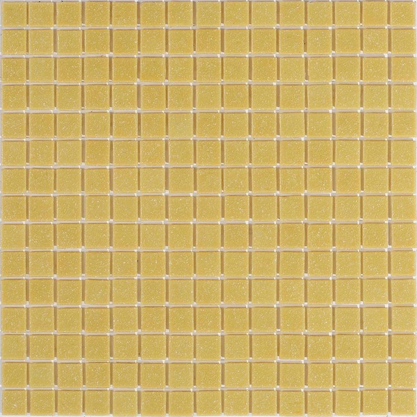 Apollo Tile Dune 12 in. x 12 in. Glossy Cream Beige Glass Mosaic Wall and Floor Tile 20 sq. ft./case, 20PK - APLSA88BG303A