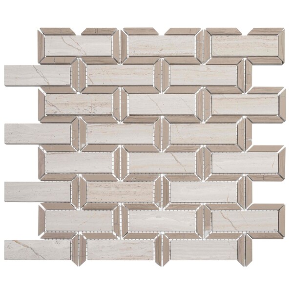 Andova Tiles SAMPLE Turret Natural Stone Mosaic Pattern Wall Tile - SAM-ANDTUR211