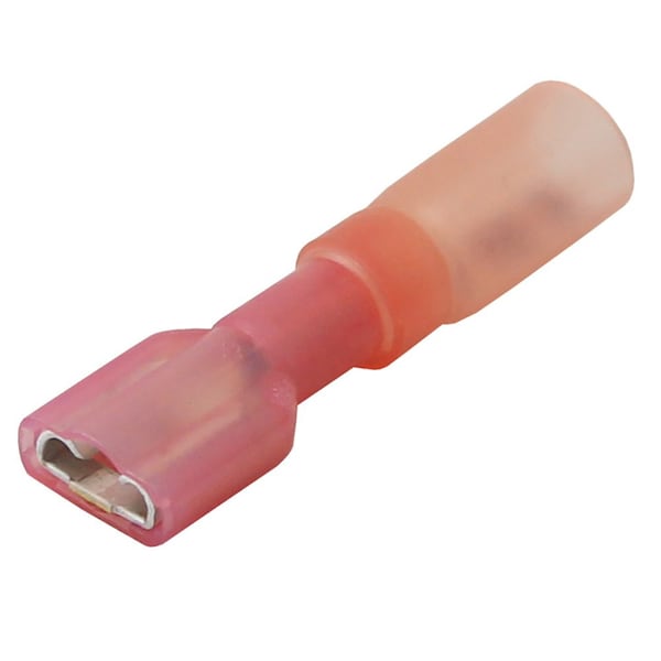 Desconexión hembra termocontraíble Pacer 22-18 AWG - Paquete de 100 - TDE18-250FI-100