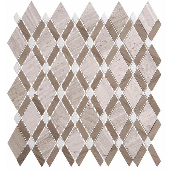 Andova Tiles ANDOVA TILES Victory 2" W x 3" L Novelty Mosaic Wall & Floor Tile - ANDVIC582