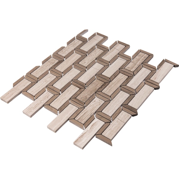 Andova Tiles ANDOVA TILES Turret Natural Stone Mosaic Pattern Wall Tile - ANDTUR211