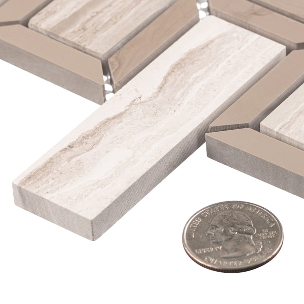 Andova Tiles ANDOVA TILES Turret Natural Stone Mosaic Pattern Wall Tile - ANDTUR211