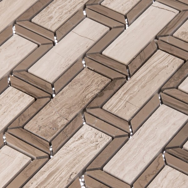 Andova Tiles ANDOVA TILES Turret Natural Stone Mosaic Pattern Wall Tile - ANDTUR211