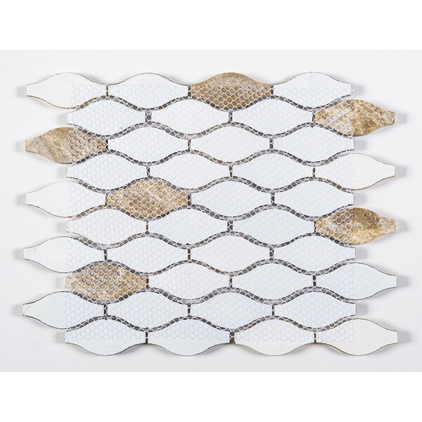 Andova Tiles ANDOVA TILES Annabelle Arabesque Mosaic Wall Tile - ANDANN264