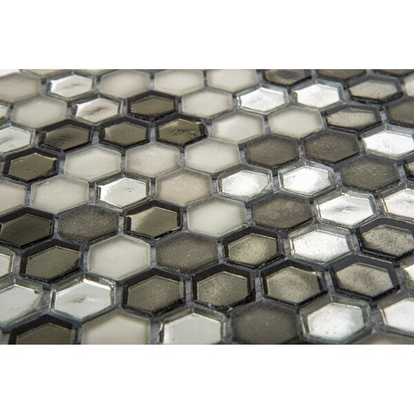 Andova Tiles ANDOVA TILES Arti 1" x 1" Glass Honeycomb Mosaic Tile - ANDART265