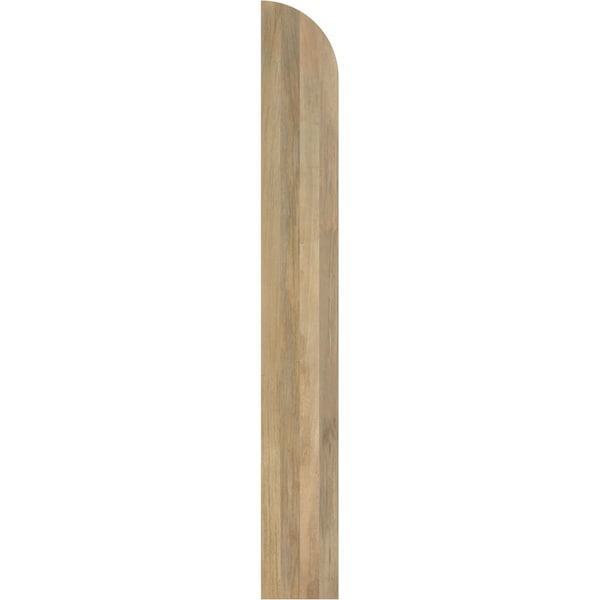Ekena Millwork Americraft 2-Board (2 Batten) Wood Joined Board-n-Batten Shutters w/ Arch Top, ARW101BQ207X62UNH, PR - ARW101BQ207X62UNH