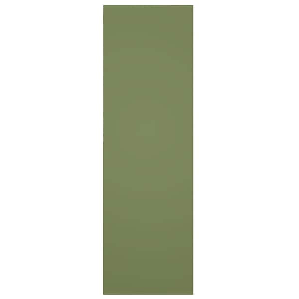 Ekena Millwork True Fit PVC San Juan Capistrano Mission Style Fixed Mount Shutters, Moss Green, 15W x 60H, PR - TFP001SJ15X060MG