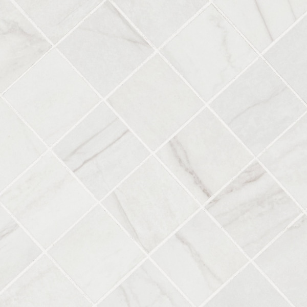 Msi Kaya Zermatta Blanca 12in X 12in Matte Porcelain Mosaic Floor And Wall Tile, 11PK - ZOR-PT-0894