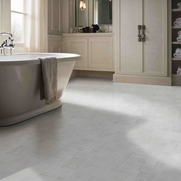 Msi Kaya Zermatta Blanca 12in X 12in Matte Porcelain Mosaic Floor And Wall Tile, 11PK - ZOR-PT-0894