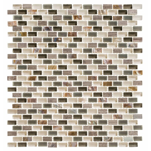 Andova Tiles ANDOVA TILES Tino 0.38" x 0.75" Natural Stone Mosaic Wall & Floor Tile - ANDTIN115
