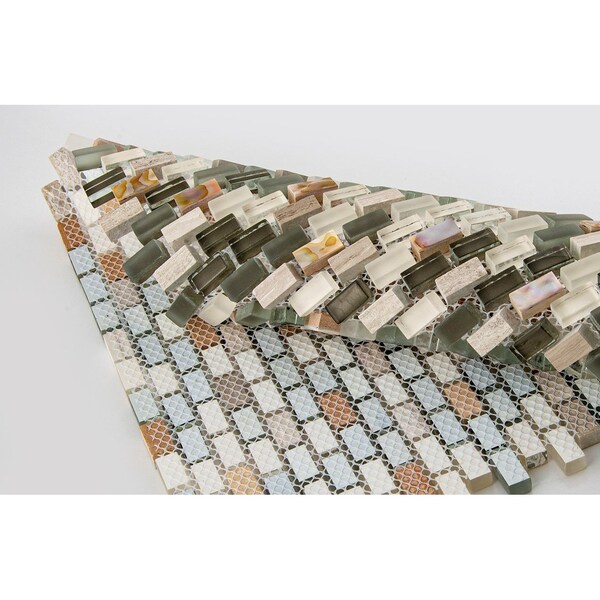 Andova Tiles ANDOVA TILES Tino 0.38" x 0.75" Natural Stone Mosaic Wall & Floor Tile - ANDTIN115
