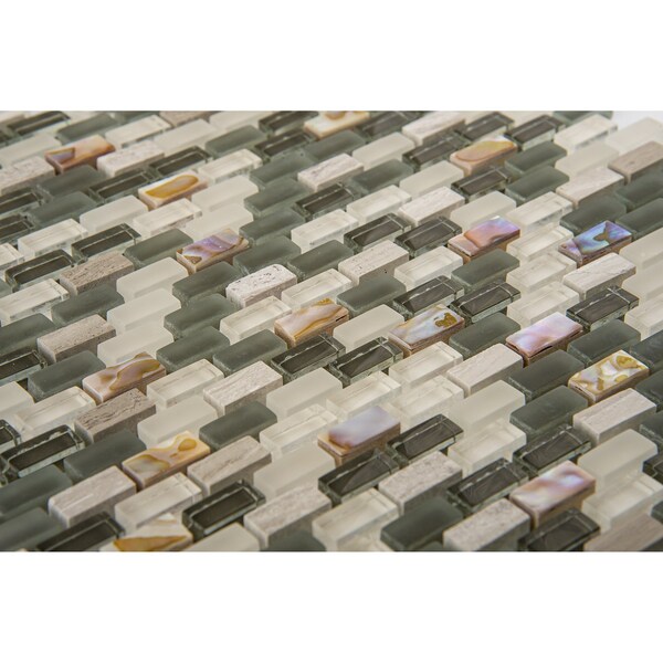 Andova Tiles ANDOVA TILES Tino 0.38" x 0.75" Natural Stone Mosaic Wall & Floor Tile - ANDTIN115
