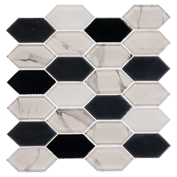 Andova Tiles SAMPLE- Astor 2 in. x 4 in. Glass Mosaic Wall Tile - SAM-ANDAST957