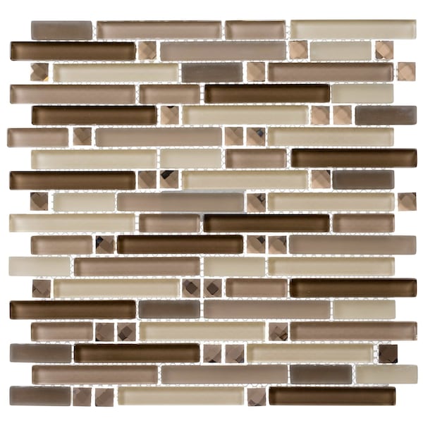 Andova Tiles ANDOVA TILES Happy 3"x1" Marble Mosaic Tile - ANDHAP419