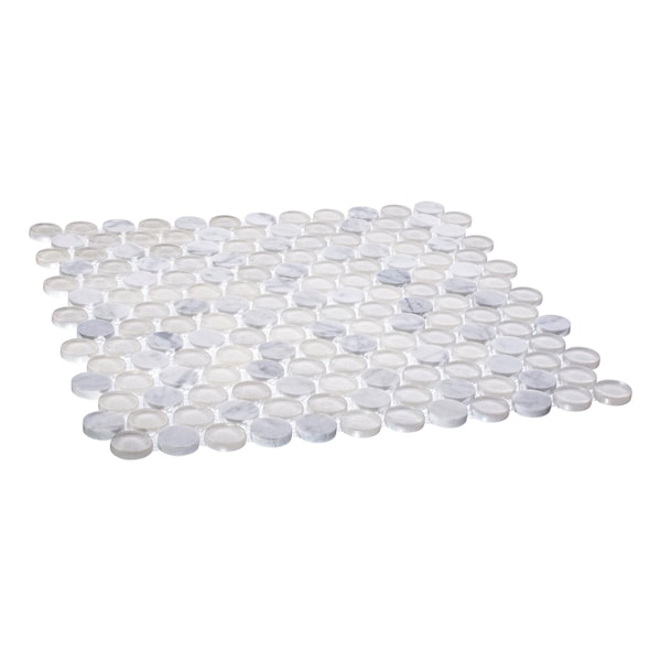 Andova Tiles SAMPLE- Space 3/4 in. Glass Mosaic Wall & Floor Tile - SAM-ANDMARB1009