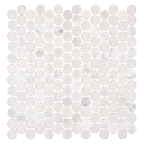 Andova Tiles SAMPLE- Space 3/4 in. Glass Mosaic Wall & Floor Tile - SAM-ANDMARB1009