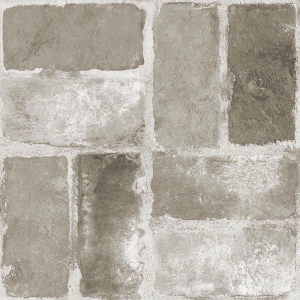 Floorpops Harvard Brick Grey Peel & Stick Floor Tiles, Grey - FP3294