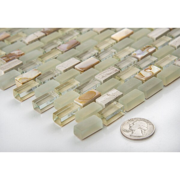 Andova Tiles ANDOVA TILES Tino 0.38" x 0.75" Natural Stone Mosaic Wall & Floor Tile - ANDTIN116