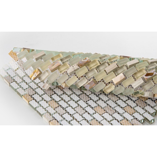 Andova Tiles ANDOVA TILES Tino 0.38" x 0.75" Natural Stone Mosaic Wall & Floor Tile - ANDTIN116