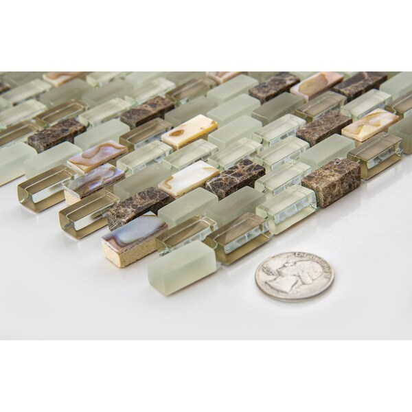 Andova Tiles SAMPLE Tino 038 x 075 Natural Stone Mosaic Wall  Floor Tile - SAM-ANDTIN114