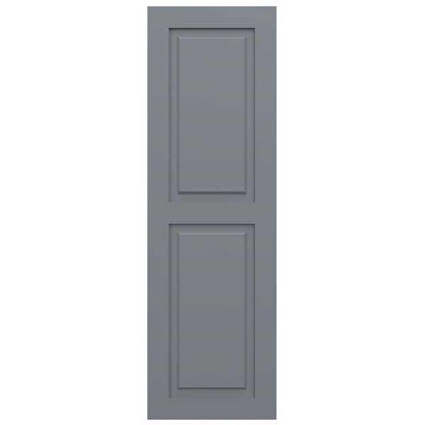 Ekena Millwork True Fit PVC Two Equal Raised Panel Shutters, Ocean Swell, 12W x 79H, PR - TFP101RPF12X079CH