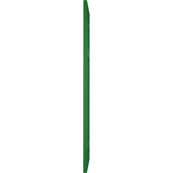 Ekena Millwork True Fit PVC San Juan Capistrano Mission Style Fixed Mount Shutters, Viridian Green, 15W x 80H, PR - TFP001SJ15X080HG