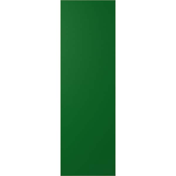 Ekena Millwork 18W x 35H True Fit PVC Diagonal Slat Modern Style Fixed Mount Shutters, Viridian Green, PR - TFP001DG18X035HG