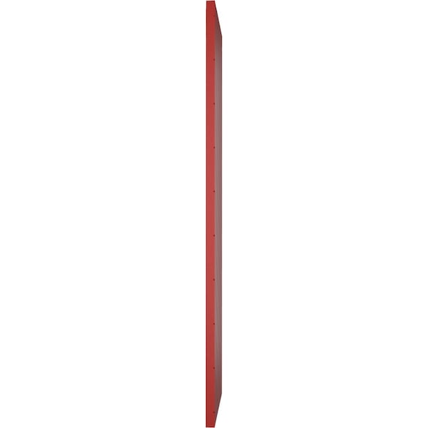 Ekena Millwork 15W x 48H True Fit PVC Diagonal Slat Modern Style Fixed Mount Shutters, Fire Red, PR - TFP001DG15X048BR