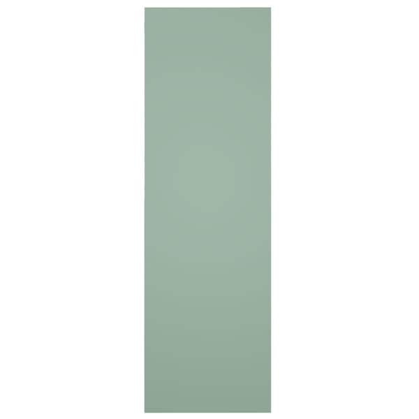 Ekena Millwork True Fit PVC Center Circle Arts & Crafts Fixed Mount Shutters, Seaglass, 18W x 55H, PR - TFP001AC18X055SG
