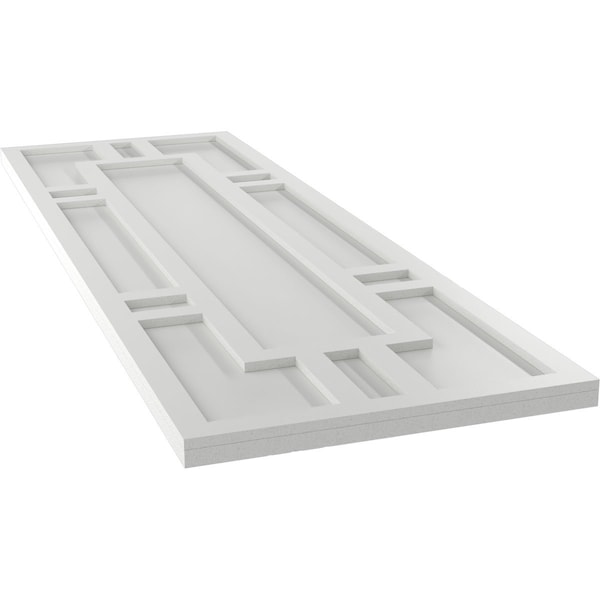 Ekena Millwork True Fit PVC Hastings Fixed Mount Shutters, Hailstorm Gray, 12W x 61H, PR - TFP001HS12X061ST