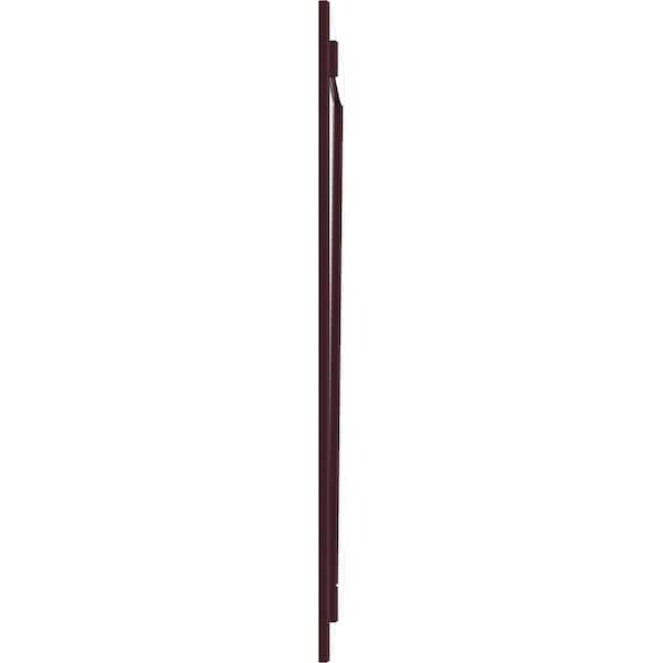 Ekena Millwork True Fit PVC, Three Board Joined Board-n-Batten Shutters w/Z-Bar, Wine Red , 16 1/8W x 25H, PR - TFP102BBF16X025WR